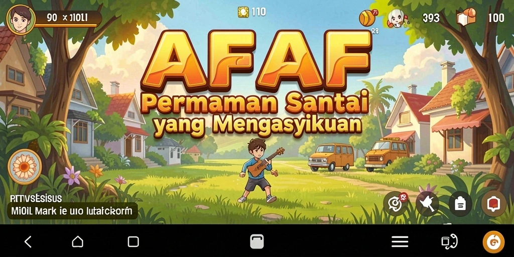 Tampilan gameplay AFAF yang cerah dan mengasyikkan.