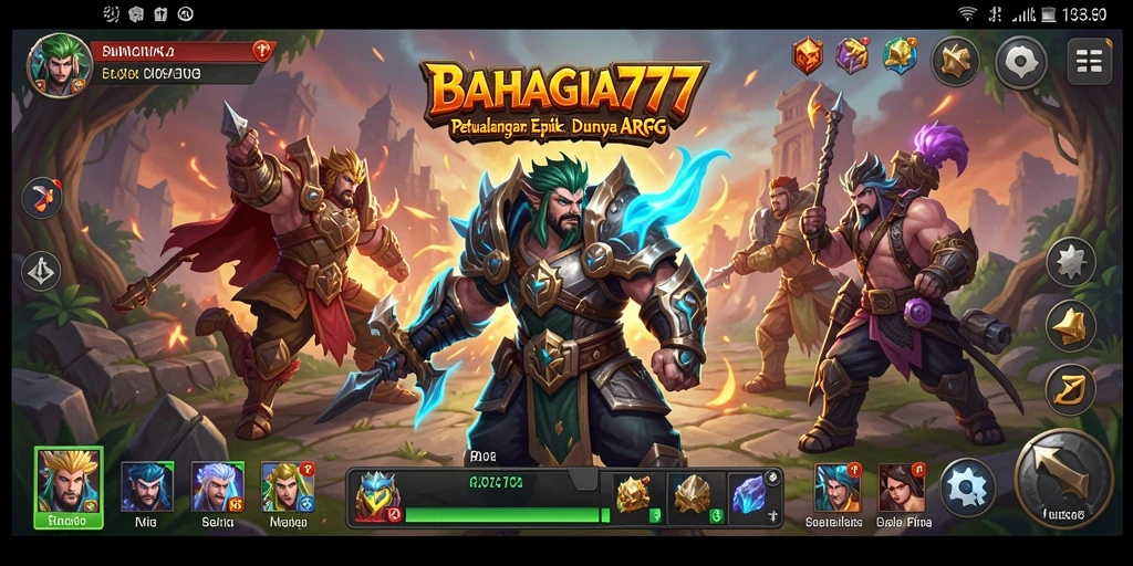 Tampilan menakjubkan dari gameplay BAHAGIA777 yang dinamis.