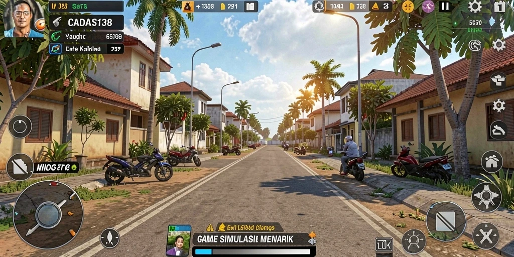Screenshot gameplay CADAS138 menampilkan konstruksi simulasi yang memukau.