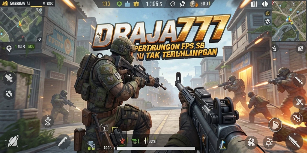 Gameplay seru DRAJA777 dengan aksi FPS yang mendebarkan.