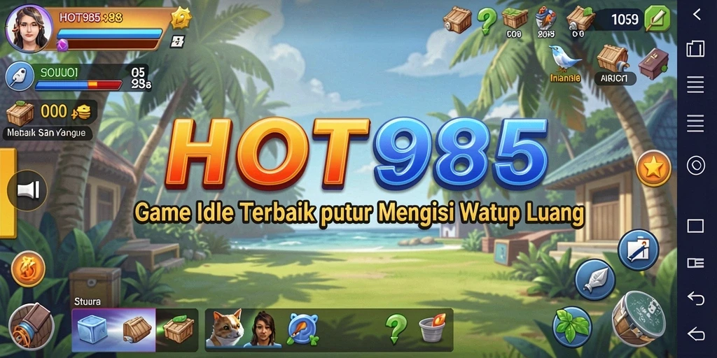 Screenshot HOT985 menampilkan tampilan gameplay Idle yang menarik.