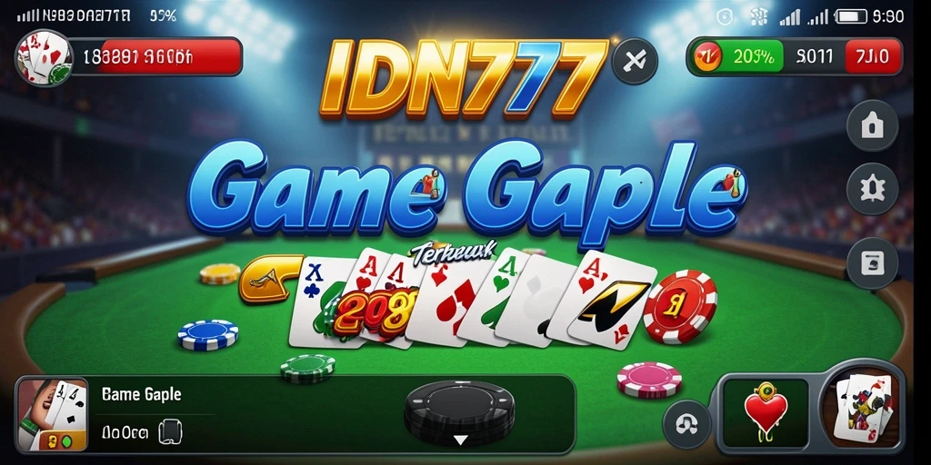 Screenshot IDN777 menampilkan serunya permainan Gaple.