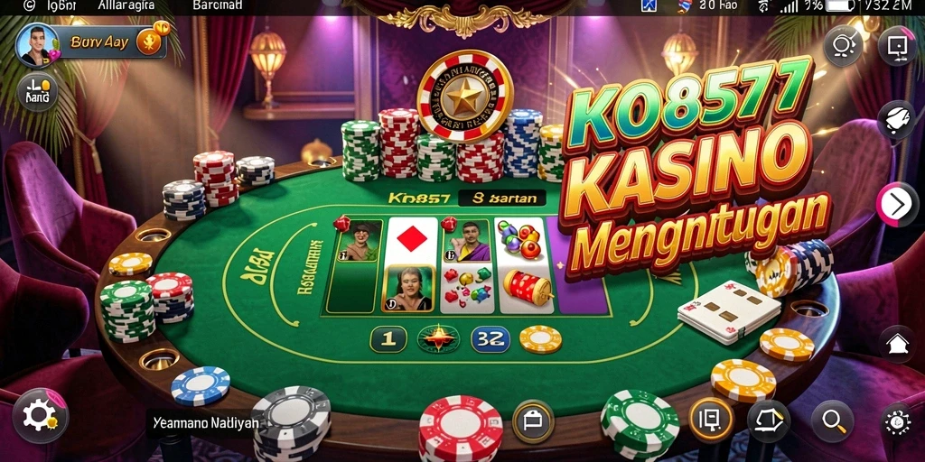 Screenshot KO857 menampilkan gameplay menarik dalam suasana Kasino.