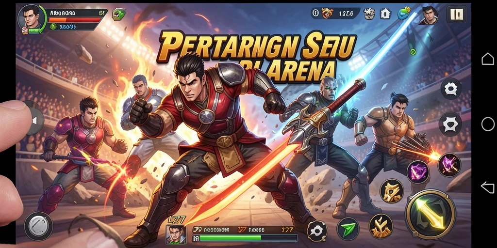Gameplay mendebarkan dalam L777 dengan pertarungan intens.