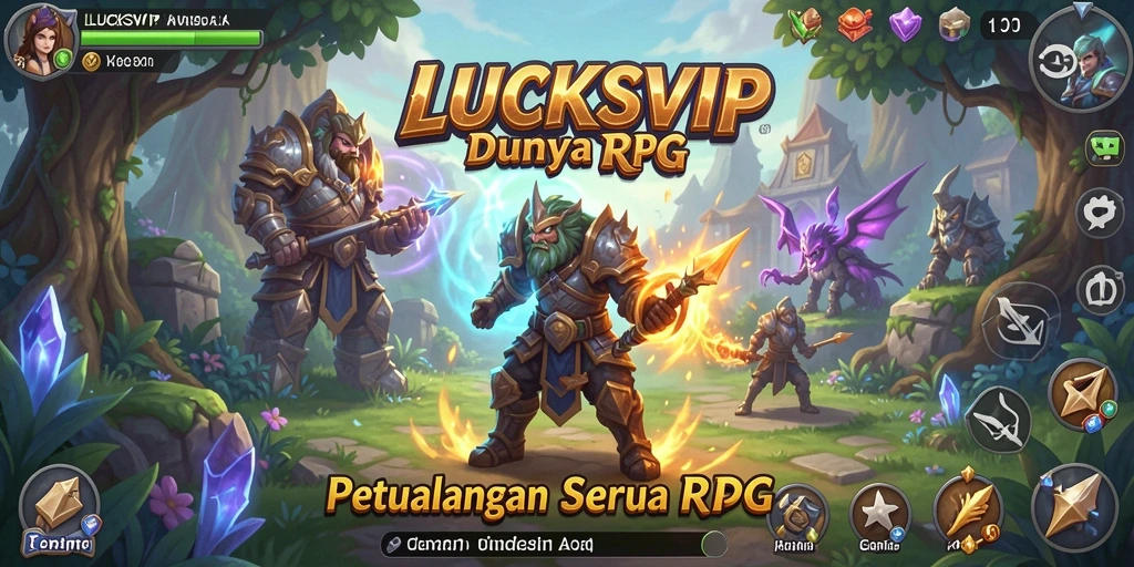 Tampilan menarik gameplay RPG dalam LUCKSVIP.