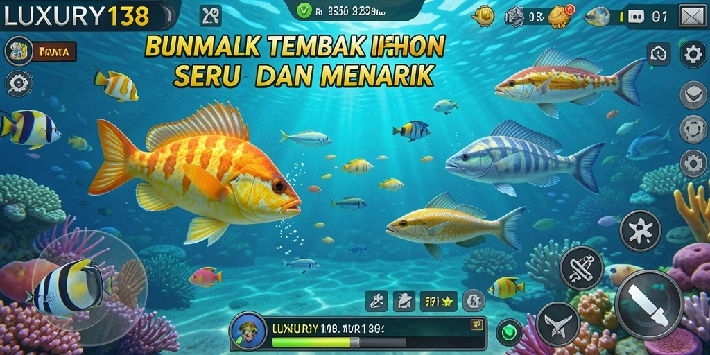 Gameplay menarik saat menangkap ikan berwarna-warni di LUXURY138.