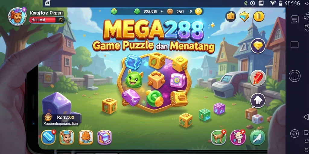 Tampilan gameplay seru MEGA288 dengan berbagai teka-teki yang menantang.