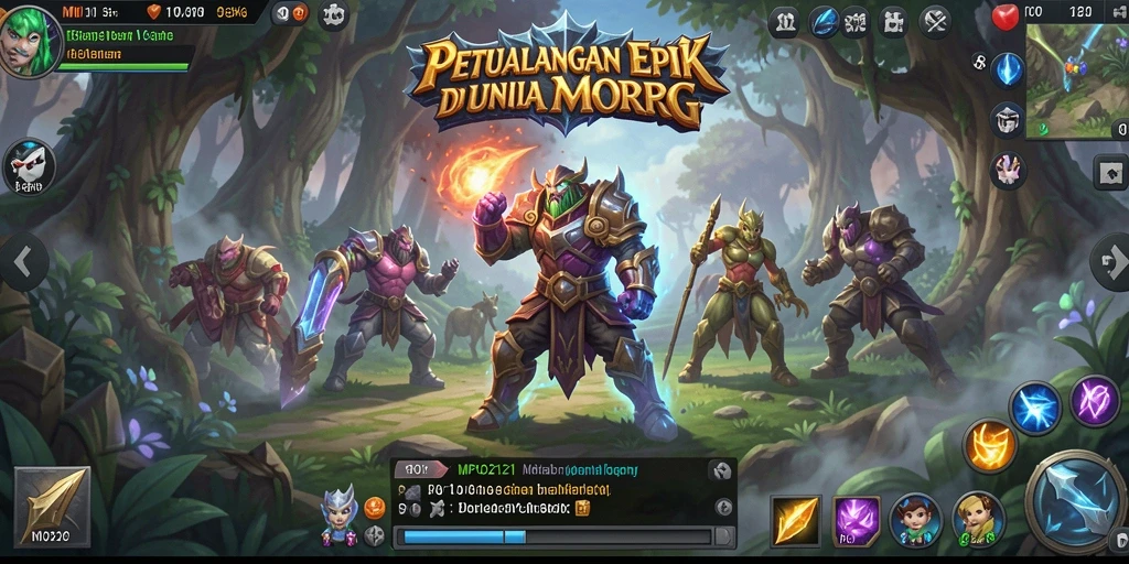 Tampilan menakjubkan dari petualangan MMORPG MPO2121.