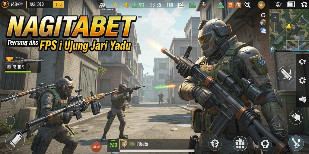 Gameplay NAGITABET dengan aksi tembak menembak yang intens.