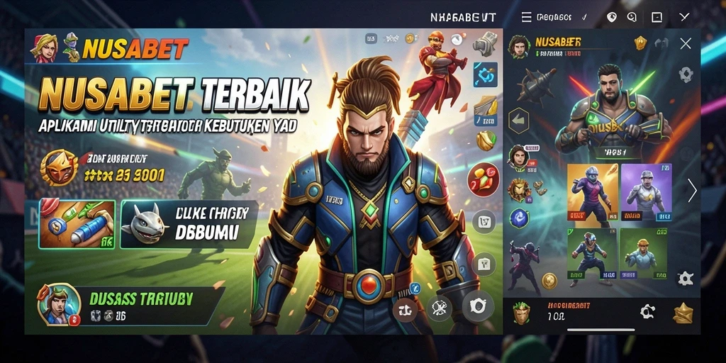 Tampilan antarmuka NUSABET yang sederhana dan fungsional.