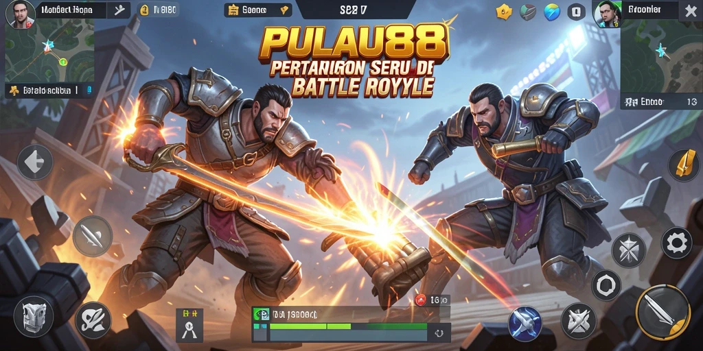Screenshot utama PULAU88 menampilkan aksi seru dalam permainan Battle Royale.