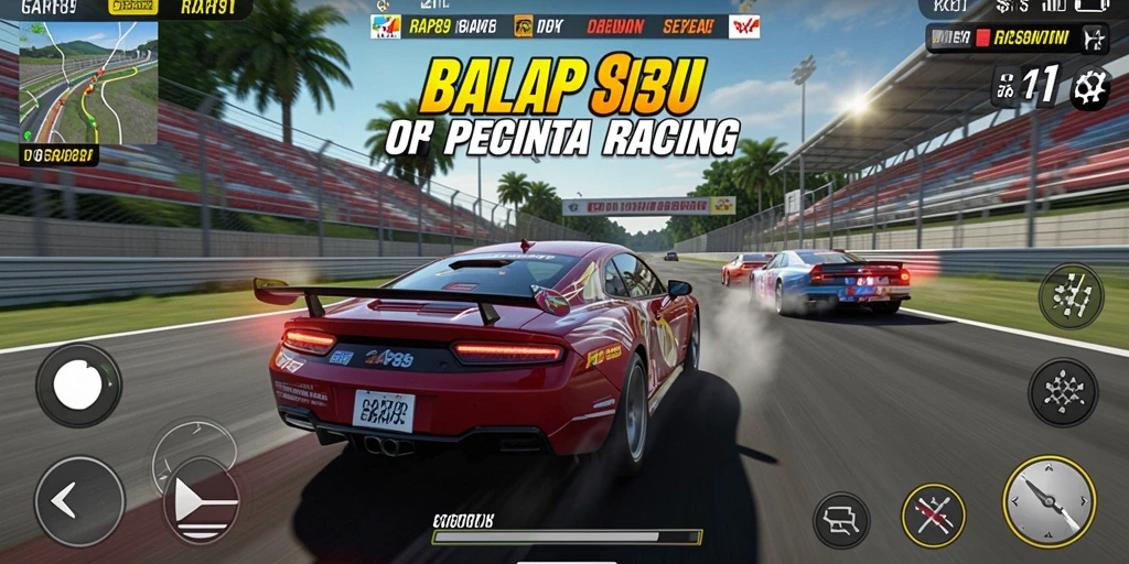 Tampilan gameplay RAP89 yang penuh aksi dan kecepatan.