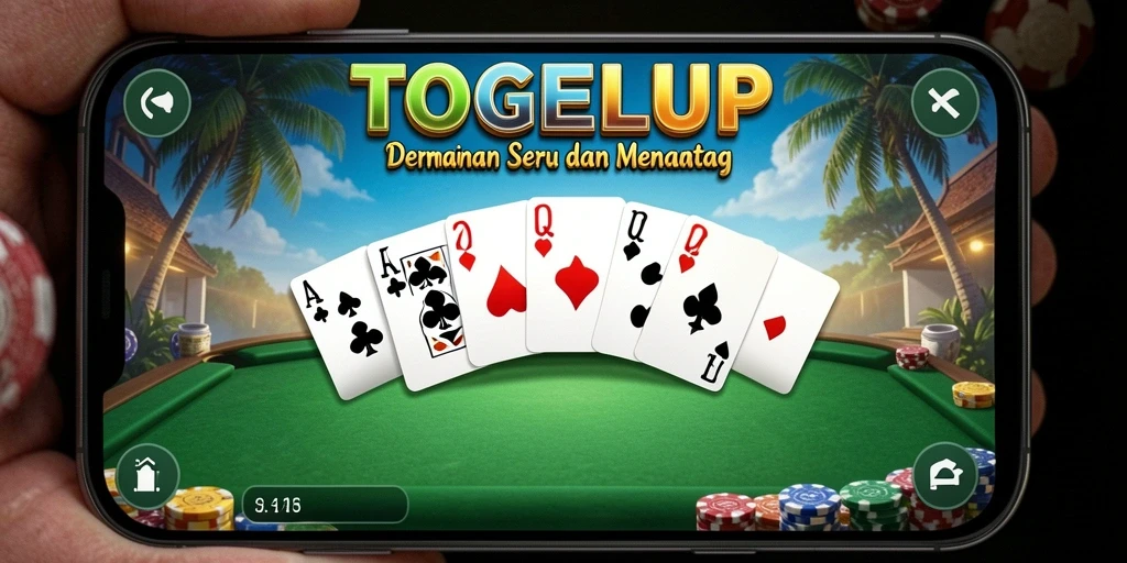 Screenshot gameplay TOGELUP menampilkan aksi seru dalam permainan Domino.