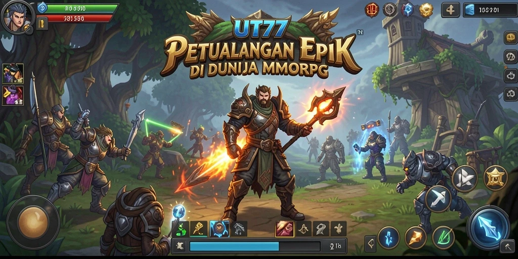 Tampilan gameplay seru dan mendebarkan di UT77.