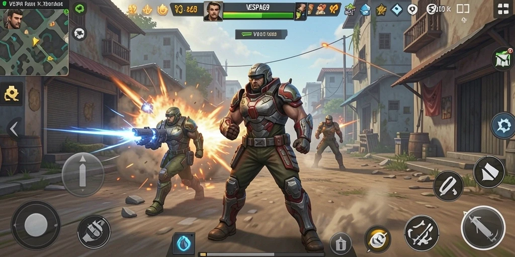 Tampilan gameplay Tower Defense yang menantang dan menarik di VESPA69.