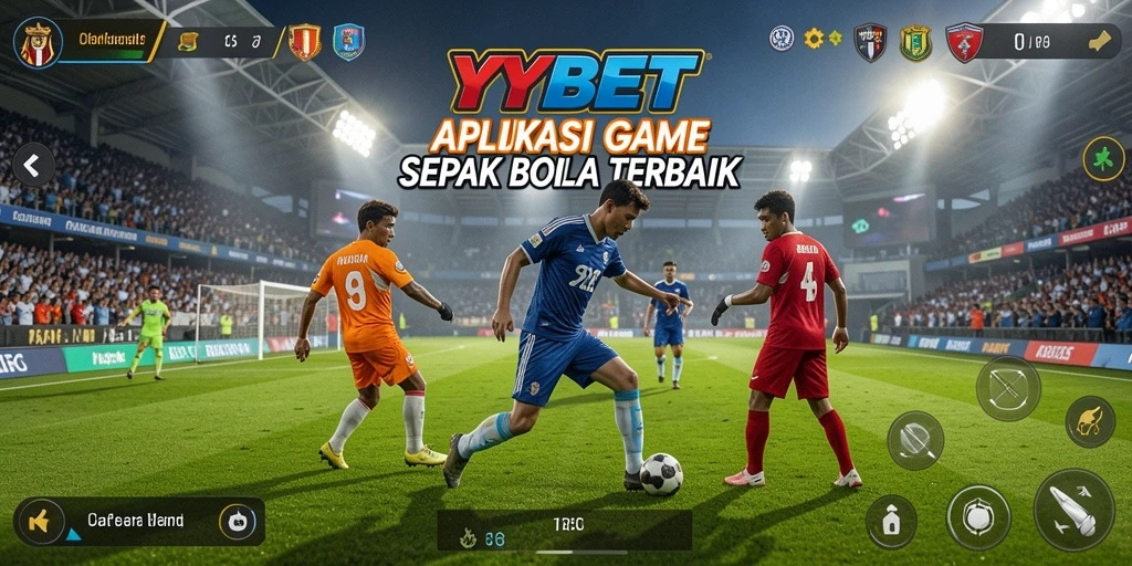 Tampilan screenshot YYBET menampilkan aksi permainan sepak bola yang seru.